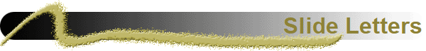 Slide Letters