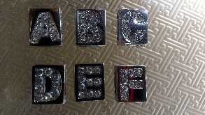 8mm slide letters solid
