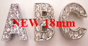 18mm slide letters rhinestone
